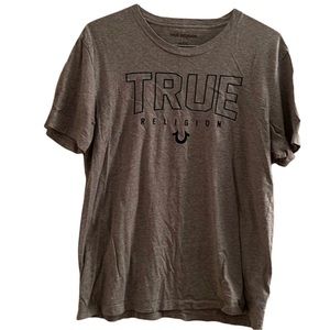 True Religion men’s gray XL tee shirt, super soft, worn once.